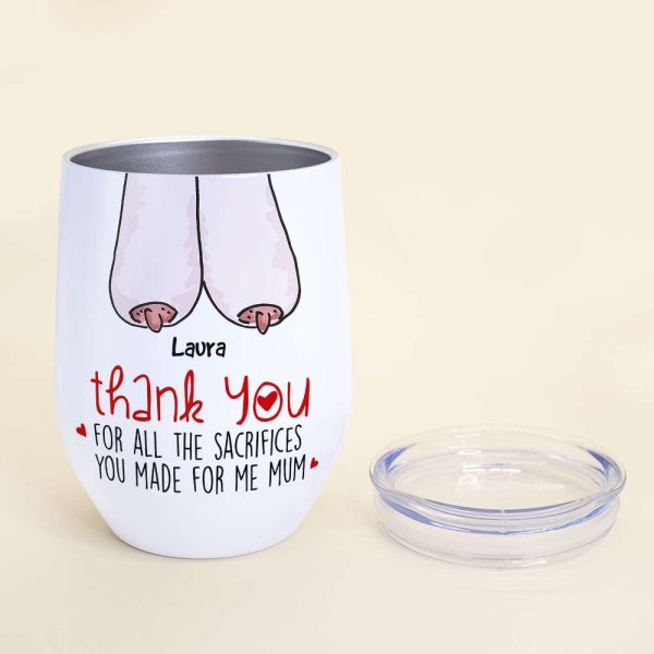 Thank You For All The Sacrifices, Gift For Mom, Personalized Mug, Saggy Boobs Mug, Mother's Day Gift Thank You For All The Sacrifices, Gift For Mom, Personalized Mug, Saggy Boobs Mug, Mother's Day Gift