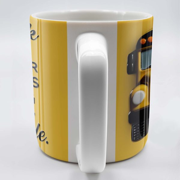 Thank You For Always Going The Extra Mile, School Bus and Hearts - Personalized Custom Coffee Mug - FAM343_MG Thank You For Always Going The Extra Mile, School Bus and Hearts - Personalized Custom Coffee Mug - FAM343_MG