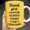 Thank You For Always Going The Extra Mile, School Bus and Hearts - Personalized Custom Coffee Mug - FAM343_MG Thank You For Always Going The Extra Mile, School Bus and Hearts - Personalized Custom Coffee Mug - FAM343_MG