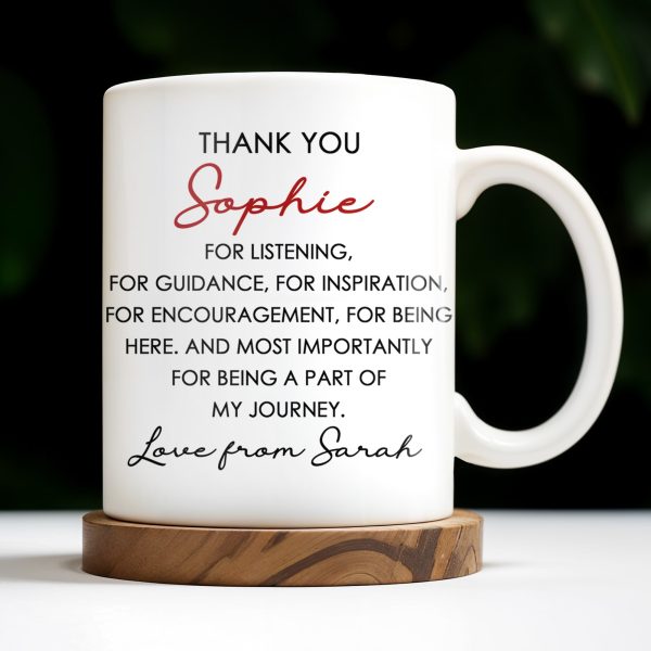 Thank You For Being A Part Of My Journey - Personalized Custom Coffee Mug - COL104_MG Thank You For Being A Part Of My Journey - Personalized Custom Coffee Mug - COL104_MG