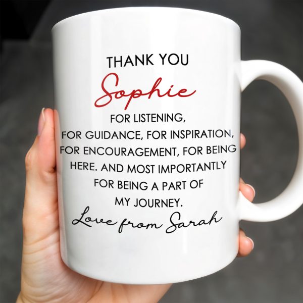 Thank You For Being A Part Of My Journey - Personalized Custom Coffee Mug - COL104_MG Thank You For Being A Part Of My Journey - Personalized Custom Coffee Mug - COL104_MG