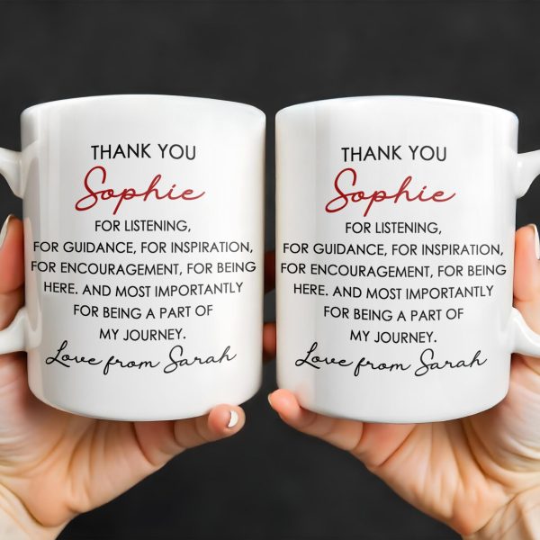 Thank You For Being A Part Of My Journey - Personalized Custom Coffee Mug - COL104_MG Thank You For Being A Part Of My Journey - Personalized Custom Coffee Mug - COL104_MG