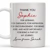 Thank You For Being A Part Of My Journey - Personalized Custom Coffee Mug - COL104_MG Thank You For Being A Part Of My Journey - Personalized Custom Coffee Mug - COL104_MG