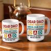 Thank You For Being My Dad - Funny, Birthday Gift For Dog Dads, Cat Dads, Pet Lovers - Personalized Custom White Edge-to-Edge Mug Thank You For Being My Dad - Funny, Birthday Gift For Dog Dads, Cat Dads, Pet Lovers - Personalized Custom White Edge-to-Edge Mug