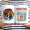 Thank You For Being My Dad - Funny, Birthday Gift For Dog Dads, Cat Dads, Pet Lovers - Personalized Custom White Edge-to-Edge Mug Thank You For Being My Dad - Funny, Birthday Gift For Dog Dads, Cat Dads, Pet Lovers - Personalized Custom White Edge-to-Edge Mug