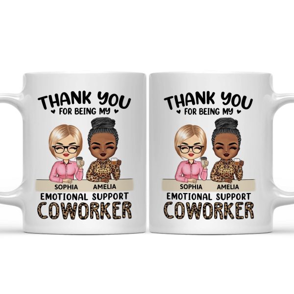 Thank You For Being My Emotional Coworker - Gifts For Colleagues, Besties - Personalized Mug Thank You For Being My Emotional Coworker - Gifts For Colleagues, Besties - Personalized Mug
