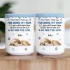 Thank You For Being My Mom - Sleeping Dog - Personalized Mug Thank You For Being My Mom - Sleeping Dog - Personalized Mug