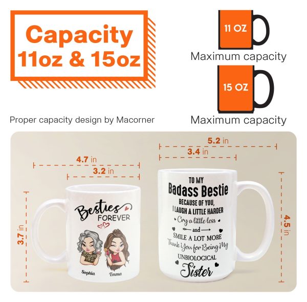 Thank You For Being My Unbiological Sister - Personalized Mug Thank You For Being My Unbiological Sister - Personalized Mug