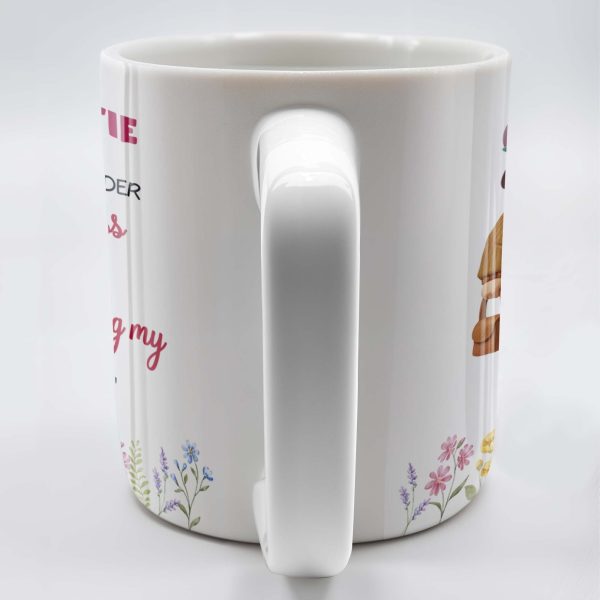 Thank You For Being My Unbiological Sister, Elderly Women & Flowers - Personalized Custom Coffee Mug - BST392_MG Thank You For Being My Unbiological Sister, Elderly Women & Flowers - Personalized Custom Coffee Mug - BST392_MG