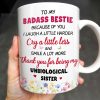 Thank You For Being My Unbiological Sister, Elderly Women & Flowers - Personalized Custom Coffee Mug - BST392_MG Thank You For Being My Unbiological Sister, Elderly Women & Flowers - Personalized Custom Coffee Mug - BST392_MG