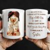 Thank You for Being My Unbiological Sister With Flowers - Personalized Custom Coffee Mug - BST504_MG Thank You for Being My Unbiological Sister With Flowers - Personalized Custom Coffee Mug - BST504_MG