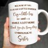 Thank You for Being My Unbiological Sister With Flowers - Personalized Custom Coffee Mug - BST504_MG Thank You for Being My Unbiological Sister With Flowers - Personalized Custom Coffee Mug - BST504_MG