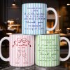 Thank You For Being My Unbiological Sister With Stripes And Wine Glasses - Personalized Custom Coffee Mug - BST535_MG Thank You For Being My Unbiological Sister With Stripes And Wine Glasses - Personalized Custom Coffee Mug - BST535_MG