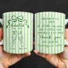 Thank You For Being My Unbiological Sister With Stripes And Wine Glasses - Personalized Custom Coffee Mug - BST535_MG Thank You For Being My Unbiological Sister With Stripes And Wine Glasses - Personalized Custom Coffee Mug - BST535_MG