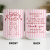 Thank You For Being My Unbiological Sister With Stripes And Wine Glasses - Personalized Custom Coffee Mug - BST535_MG Thank You For Being My Unbiological Sister With Stripes And Wine Glasses - Personalized Custom Coffee Mug - BST535_MG