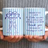 Thank You For Being My Unbiological Sister With Stripes And Wine Glasses - Personalized Custom Coffee Mug - BST535_MG Thank You For Being My Unbiological Sister With Stripes And Wine Glasses - Personalized Custom Coffee Mug - BST535_MG