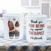 Thank You For Being My Unpaid Therapist - Personalized Mug - Fall Season, Birthday, Autumn Gift For Besties, Best Friends, Soul Sisters Thank You For Being My Unpaid Therapist - Personalized Mug - Fall Season, Birthday, Autumn Gift For Besties, Best Friends, Soul Sisters
