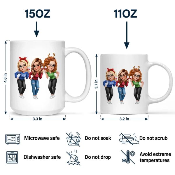 Thank You For Being My Unpaid Therapist Bestie Sibling - Personalized Mug
