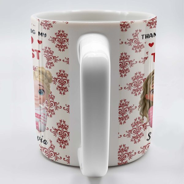 Thank You For Being My Unpaid Therapist With Cartoon Girls - Personalized Custom Coffee Mug - BST492_MG Thank You For Being My Unpaid Therapist With Cartoon Girls - Personalized Custom Coffee Mug - BST492_MG