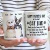 Thank You For Being Our Dad - Gift for Dad, Funny Personalized Cat Mug Thank You For Being Our Dad - Gift for Dad, Funny Personalized Cat Mug