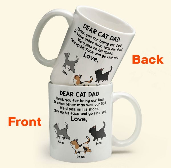 Thank You For Being Our Dad - Personalized Mug Thank You For Being Our Dad - Personalized Mug