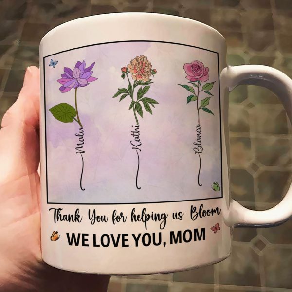 Thank You For Helping Us Bloom - Personalized Mug Thank You For Helping Us Bloom - Personalized Mug