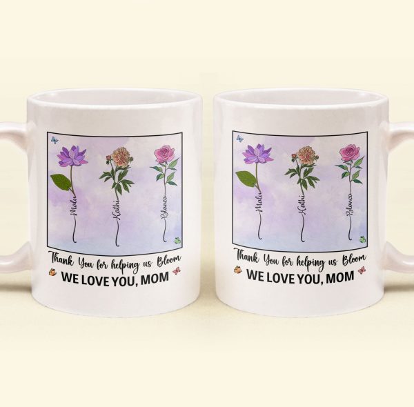 Thank You For Helping Us Bloom - Personalized Mug Thank You For Helping Us Bloom - Personalized Mug