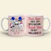 Thank You For Not Swallowing Us Personalized Funny Sperm Coffee Mug Gift For Mom