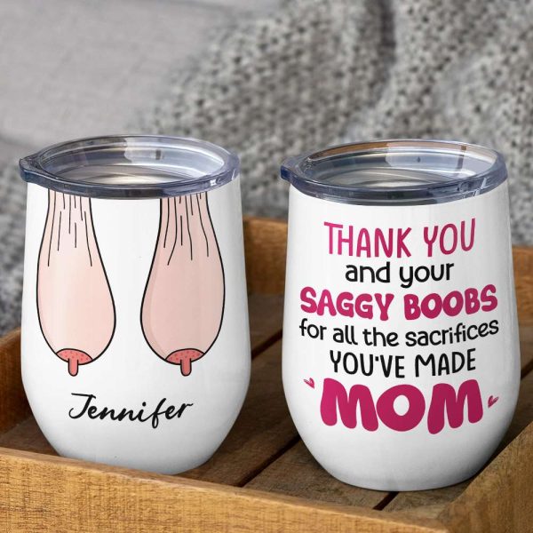 Thank You For Ruining Your Boobs, Gift For Mom, Personalized Mug, Saggy Boobs Mug, Mother's Day Gift Thank You For Ruining Your Boobs, Gift For Mom, Personalized Mug, Saggy Boobs Mug, Mother's Day Gift
