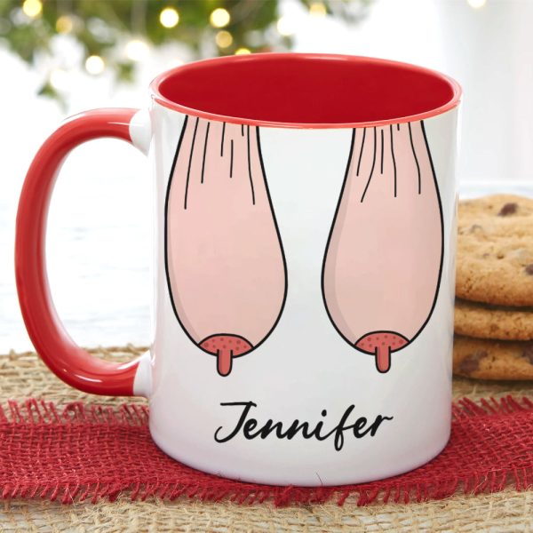 Thank You For Ruining Your Boobs, Gift For Mom, Personalized Mug, Saggy Boobs Mug, Mother's Day Gift Thank You For Ruining Your Boobs, Gift For Mom, Personalized Mug, Saggy Boobs Mug, Mother's Day Gift