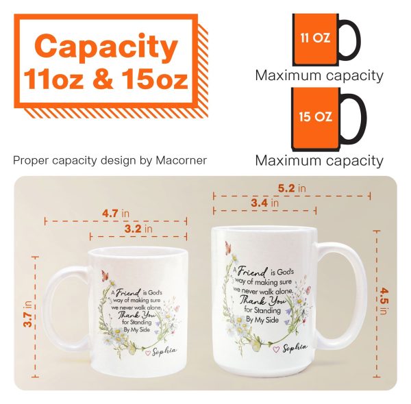 Thank You For Standing By My Side - Thank You Mug Friendship - Personalized Mug Thank You For Standing By My Side - Thank You Mug Friendship - Personalized Mug