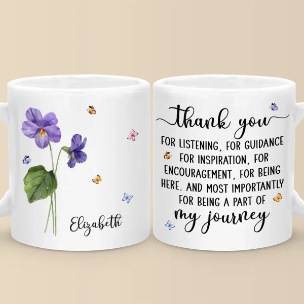 Thank You From The Bottom Of My Heart - Bestie Personalized Custom Mug - Christmas Gift For Best Friends, BFF, Sisters Thank You From The Bottom Of My Heart - Bestie Personalized Custom Mug - Christmas Gift For Best Friends, BFF, Sisters