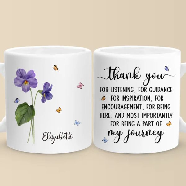 Thank You From The Bottom Of My Heart - Bestie Personalized Custom Mug - Christmas Gift For Best Friends, BFF, Sisters Thank You From The Bottom Of My Heart - Bestie Personalized Custom Mug - Christmas Gift For Best Friends, BFF, Sisters