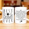 Thank You Furry Much, Precious Dog Groomers, Bone And Paw Prints - Personalized Custom Coffee Mug - DOG069_MG Thank You Furry Much, Precious Dog Groomers, Bone And Paw Prints - Personalized Custom Coffee Mug - DOG069_MG