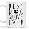 Thank You Furry Much, Precious Dog Groomers, Bone And Paw Prints - Personalized Custom Coffee Mug - DOG069_MG Thank You Furry Much, Precious Dog Groomers, Bone And Paw Prints - Personalized Custom Coffee Mug - DOG069_MG