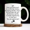 Thank You Furry Much, Precious Dog Groomers, Bone And Paw Prints - Personalized Custom Coffee Mug - DOG069_MG Thank You Furry Much, Precious Dog Groomers, Bone And Paw Prints - Personalized Custom Coffee Mug - DOG069_MG