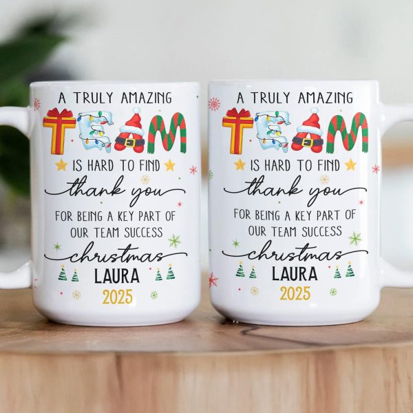 Thank You Gifts For Boss, Coworkers, Friends - A Truly Amazing Team Is Hard To Find - Personalized Mug Thank You Gifts For Boss, Coworkers, Friends - A Truly Amazing Team Is Hard To Find - Personalized Mug