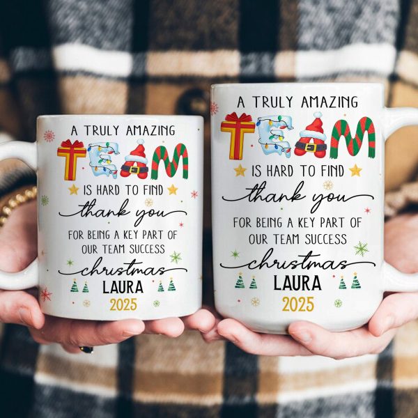 Thank You Gifts For Boss, Coworkers, Friends - A Truly Amazing Team Is Hard To Find - Personalized Mug Thank You Gifts For Boss, Coworkers, Friends - A Truly Amazing Team Is Hard To Find - Personalized Mug