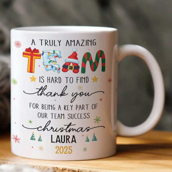 Thank You Gifts For Boss, Coworkers, Friends - A Truly Amazing Team Is Hard To Find - Personalized Mug Thank You Gifts For Boss, Coworkers, Friends - A Truly Amazing Team Is Hard To Find - Personalized Mug