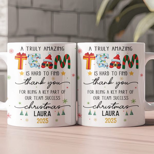 Thank You Gifts For Boss, Coworkers, Friends - A Truly Amazing Team Is Hard To Find - Personalized Mug Thank You Gifts For Boss, Coworkers, Friends - A Truly Amazing Team Is Hard To Find - Personalized Mug