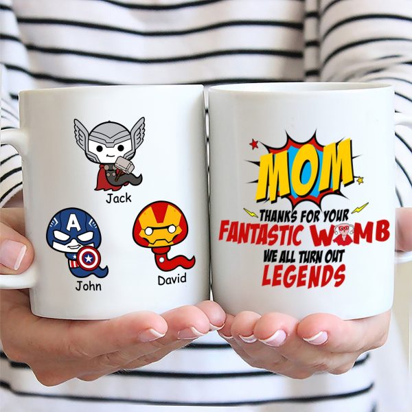 Thank You Mom For Your Fantastic Womd - Gift For Mom - Personalized Ceramic Mug - cl01 NA94 Thank You Mom For Your Fantastic Womd - Gift For Mom - Personalized Ceramic Mug - cl01 NA94