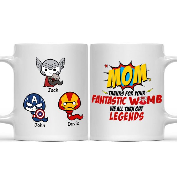 Thank You Mom For Your Fantastic Womd - Gift For Mom - Personalized Ceramic Mug - cl01 NA94 Thank You Mom For Your Fantastic Womd - Gift For Mom - Personalized Ceramic Mug - cl01 NA94