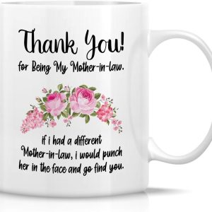 Thank You Mother in Law Coffee Mug Funny Gift for Mother in Law from Daughter in Law