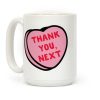 Thank You Next Pink Candy Heart Coffee Mug Thank You Next Pink Candy Heart Coffee Mug