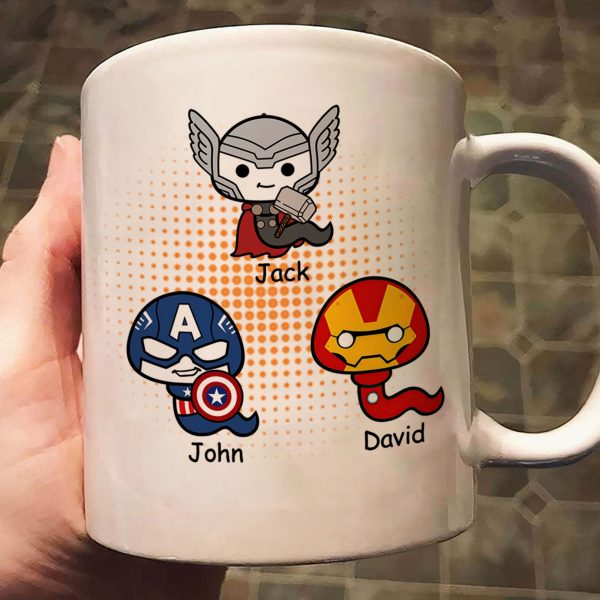 Thanks Dad For Knocking Mom And Creating These Masterpieces - Gift For Father's Day - Personalized Ceramic Mug Thanks Dad For Knocking Mom And Creating These Masterpieces - Gift For Father's Day - Personalized Ceramic Mug