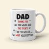 Thanks For All The Walks, Personalized Mug, Gifts For Dog Lover