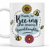Thanks for Bee-ing an Amazing Granddaughter, Bees and Flowers - Personalized Custom Coffee Mug - GDT310_MG Thanks for Bee-ing an Amazing Granddaughter, Bees and Flowers - Personalized Custom Coffee Mug - GDT310_MG