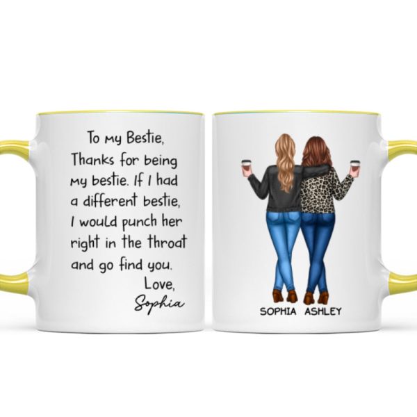 Thanks For Being My Bestie Funny Gift For Best Friends Personalized Mug Thanks For Being My Bestie Funny Gift For Best Friends Personalized Mug