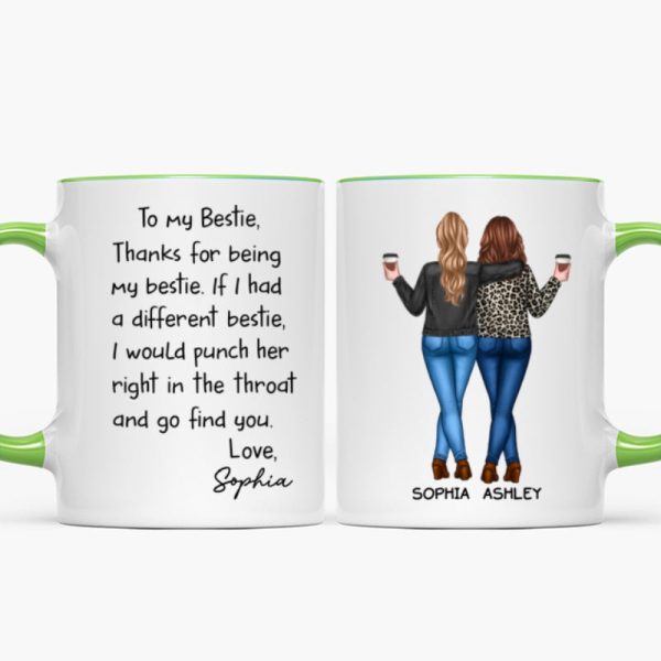 Thanks For Being My Bestie Funny Gift For Best Friends Personalized Mug Thanks For Being My Bestie Funny Gift For Best Friends Personalized Mug