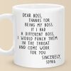 Thanks For Being My Boss - Coworker Personalized Custom Mug - Christmas Gift For Coworkers, Work Friends, Colleagues Thanks For Being My Boss - Coworker Personalized Custom Mug - Christmas Gift For Coworkers, Work Friends, Colleagues